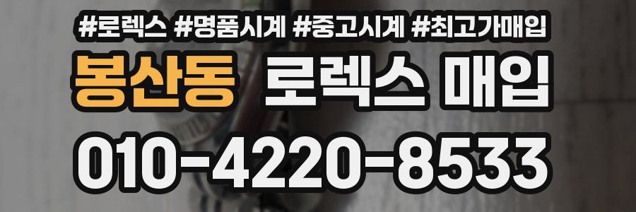 봉산동 로렉스 매입