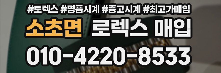 소초면 로렉스 매입