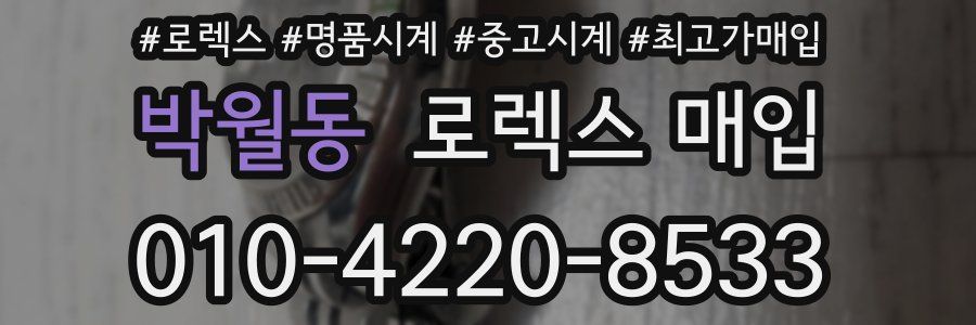 박월동 로렉스 매입