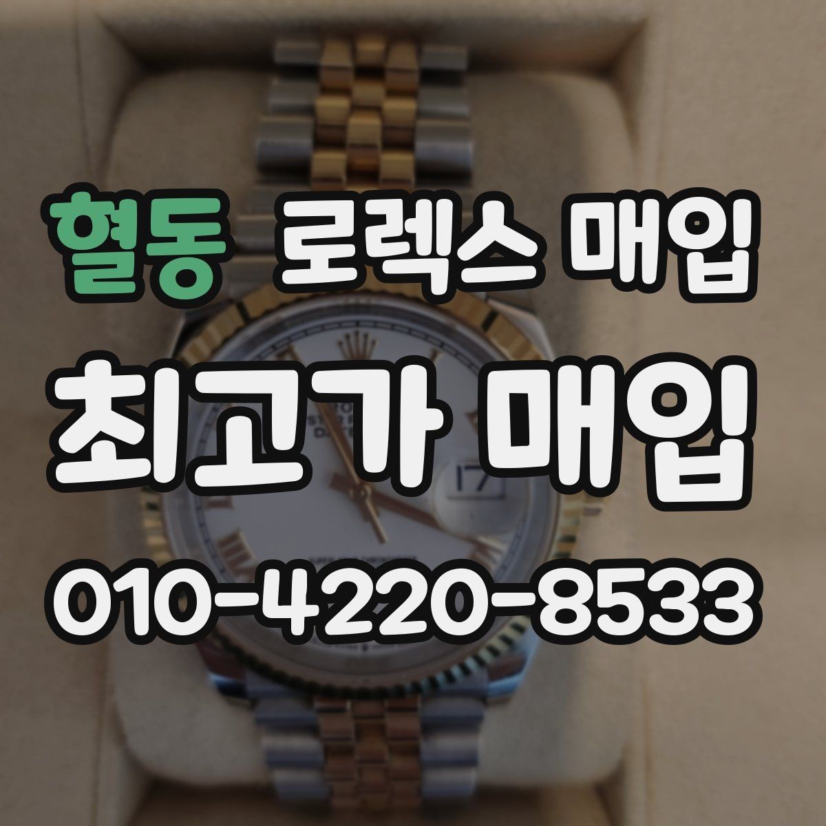 혈동 로렉스 매입 보증서 없을 때 가능한 범위 정리