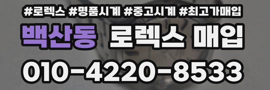 백산동 로렉스 매입