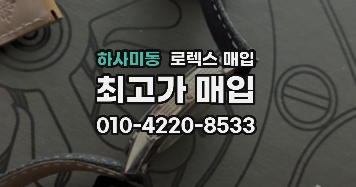 하사미동 로렉스 매입