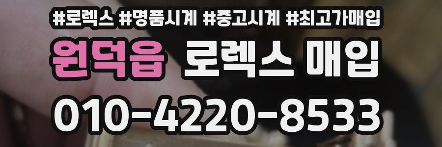 원덕읍 로렉스 매입