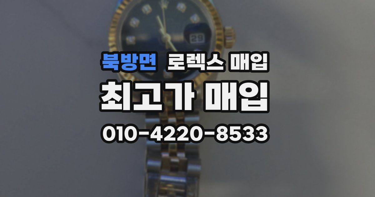 북방면 로렉스 매입