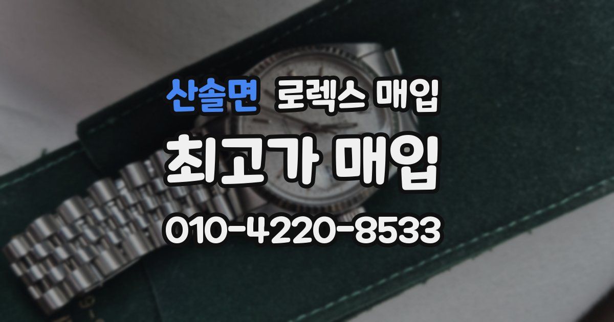 산솔면 로렉스 매입