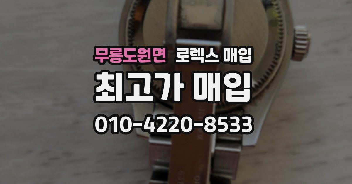 무릉도원면 로렉스 매입