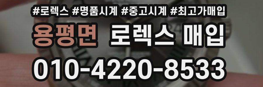 용평면 로렉스 매입