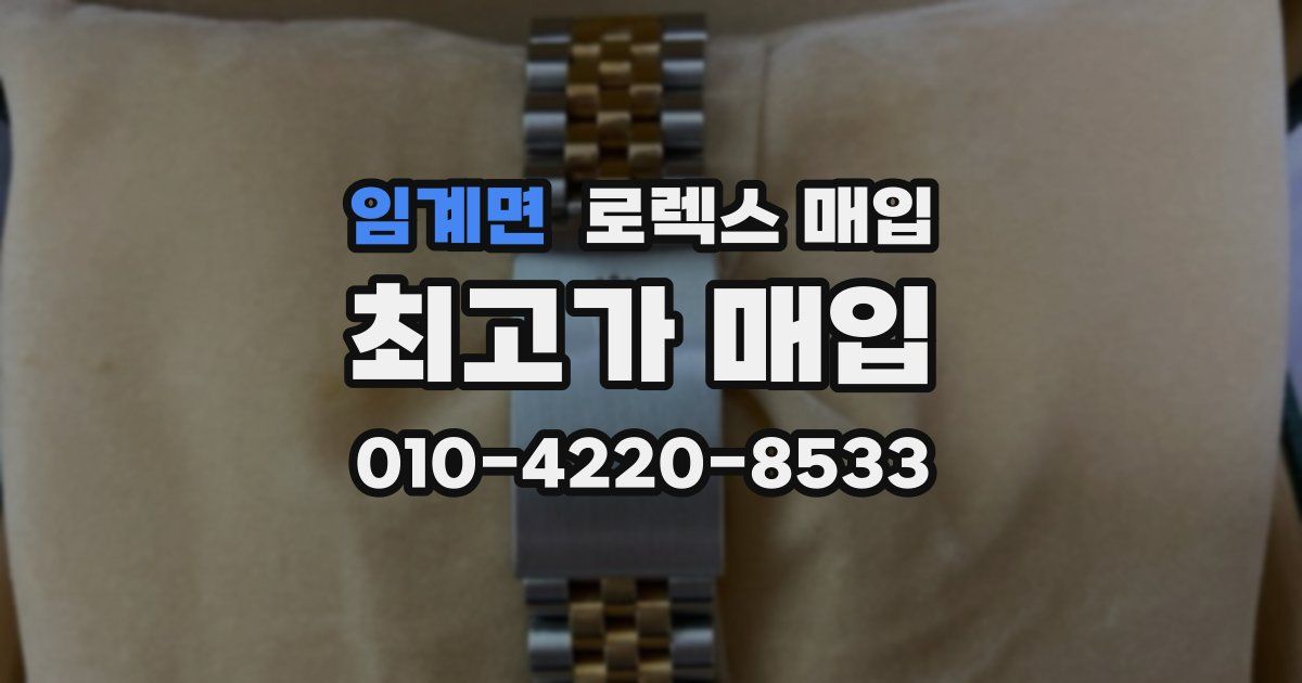 임계면 로렉스 매입