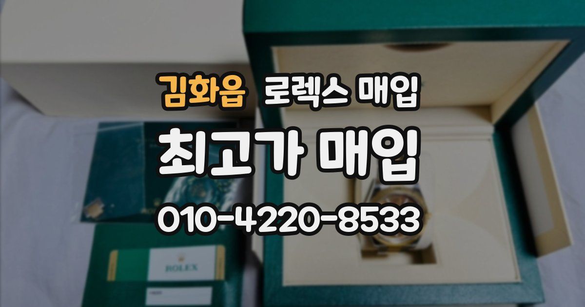 김화읍 로렉스 매입