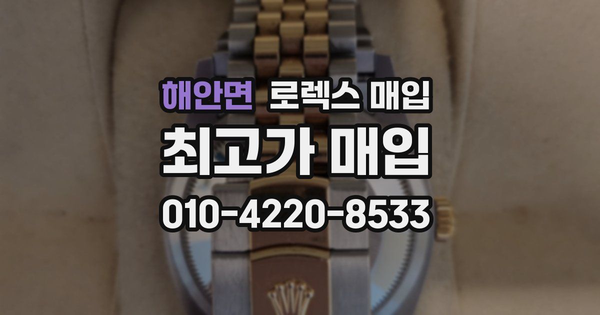 해안면 로렉스 매입