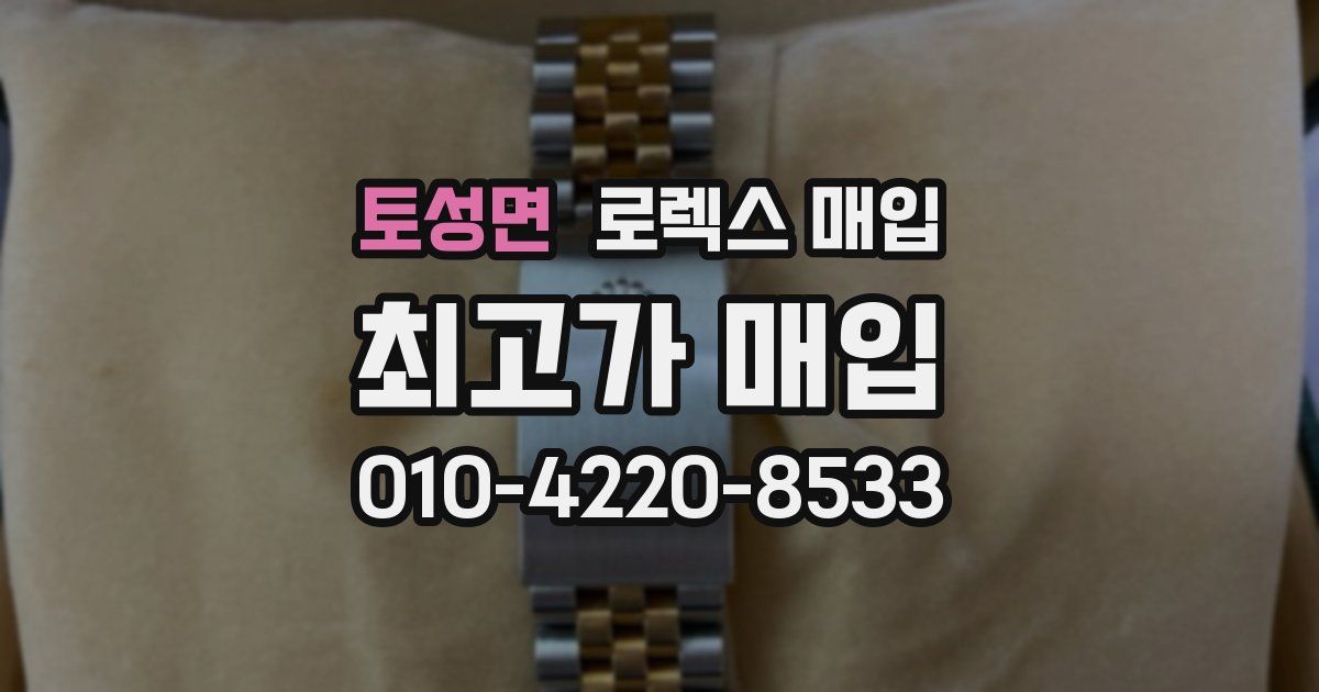 토성면 로렉스 매입