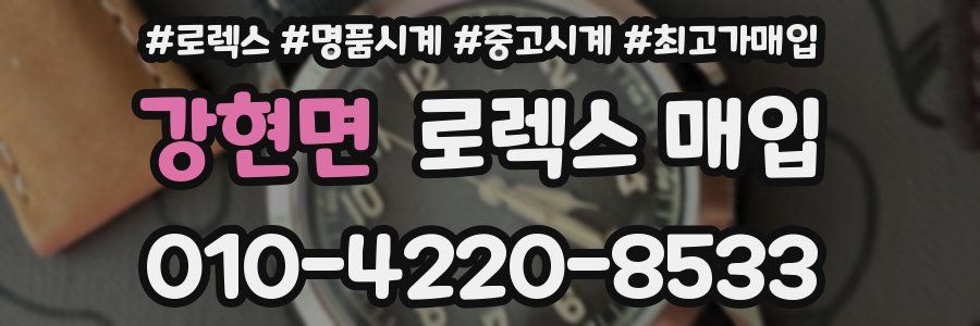 강현면 로렉스 매입