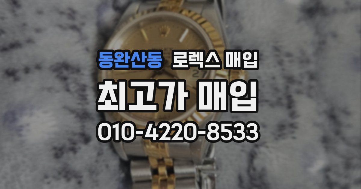 동완산동 로렉스 매입