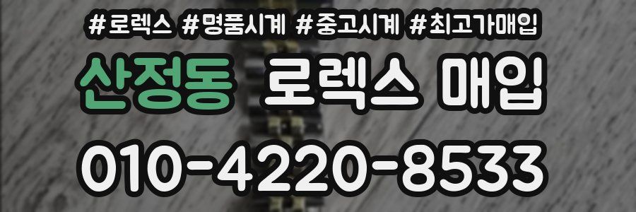 산정동 로렉스 매입