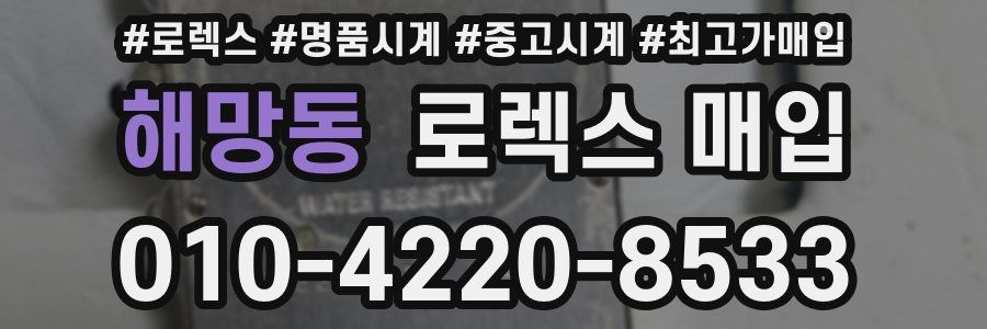 해망동 로렉스 매입