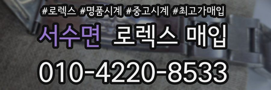 서수면 로렉스 매입