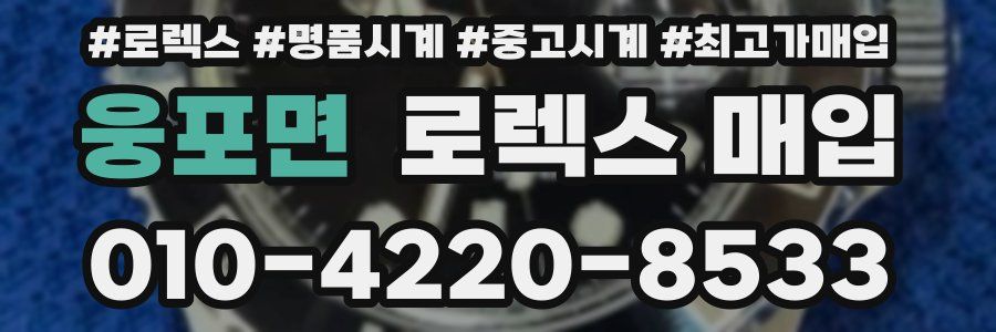 웅포면 로렉스 매입
