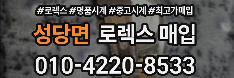 성당면 로렉스 매입