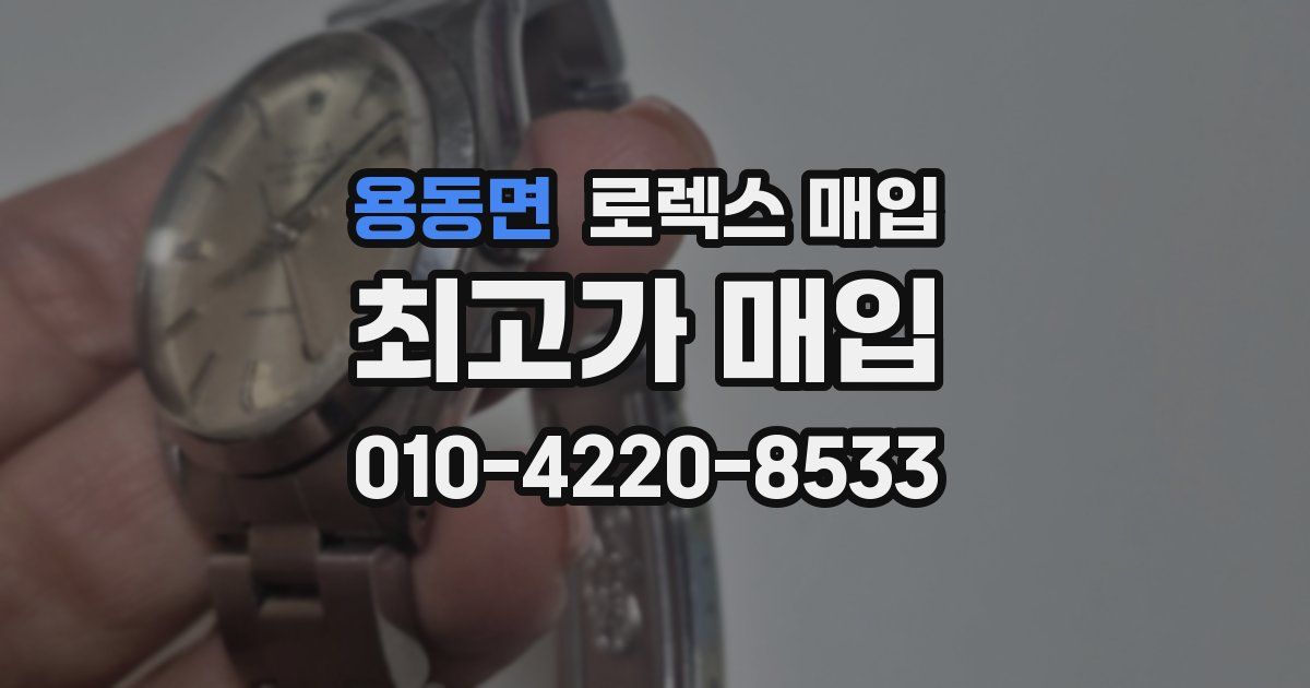 용동면 로렉스 매입