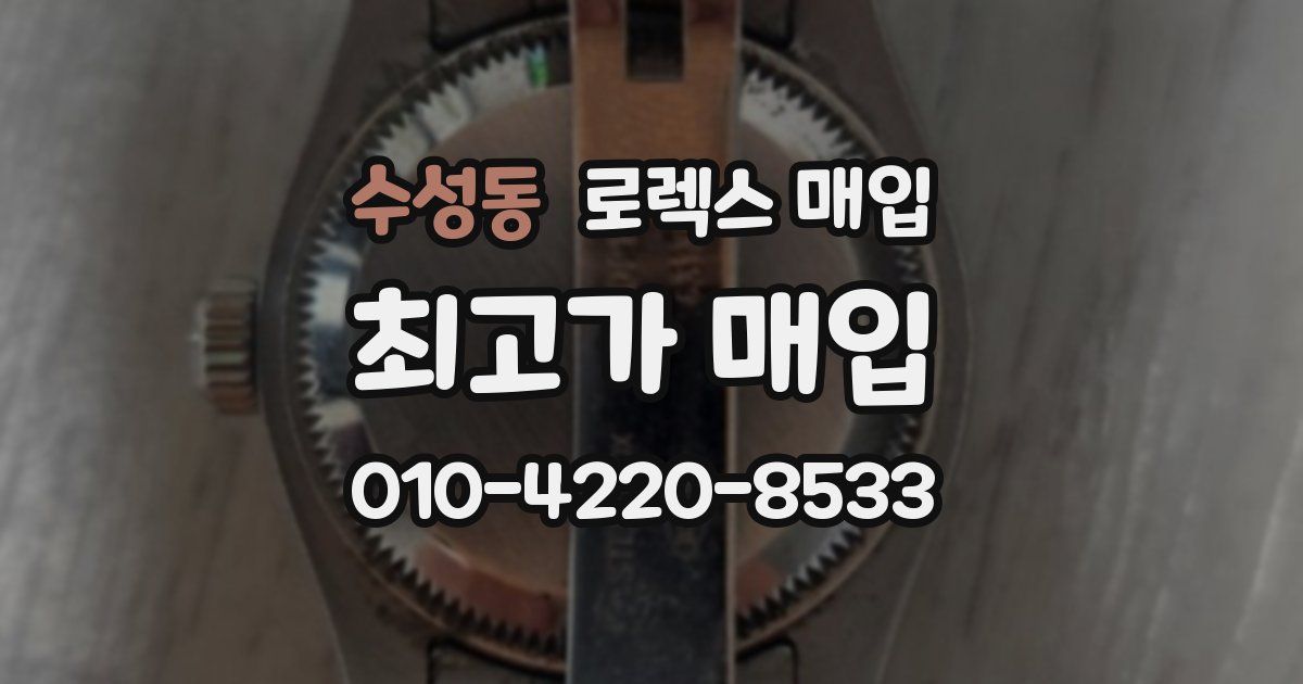 수성동 로렉스 매입