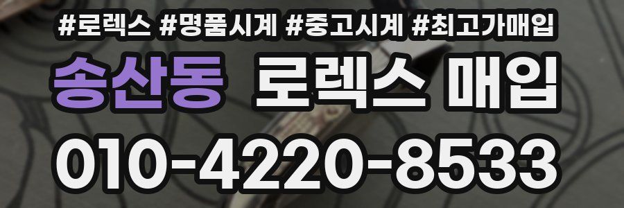 송산동 로렉스 매입