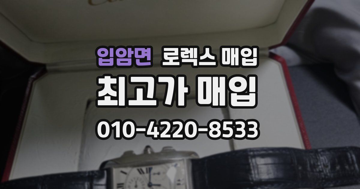 입암면 로렉스 매입