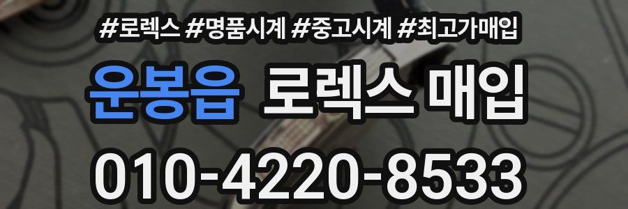 운봉읍 로렉스 매입