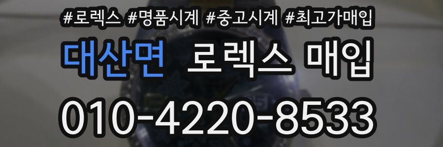 대산면 로렉스 매입