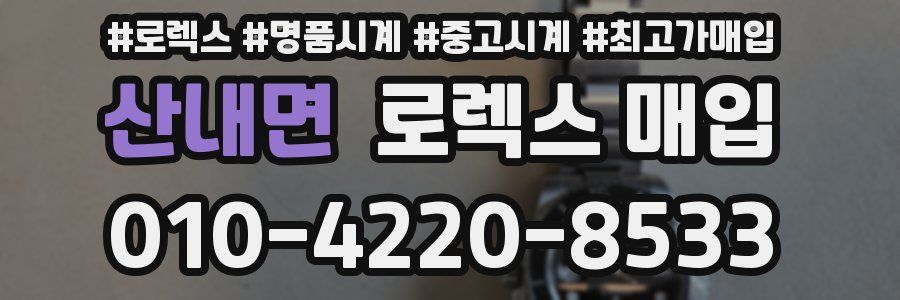 산내면 로렉스 매입