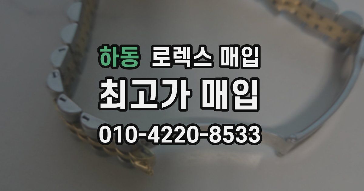 하동 로렉스 매입