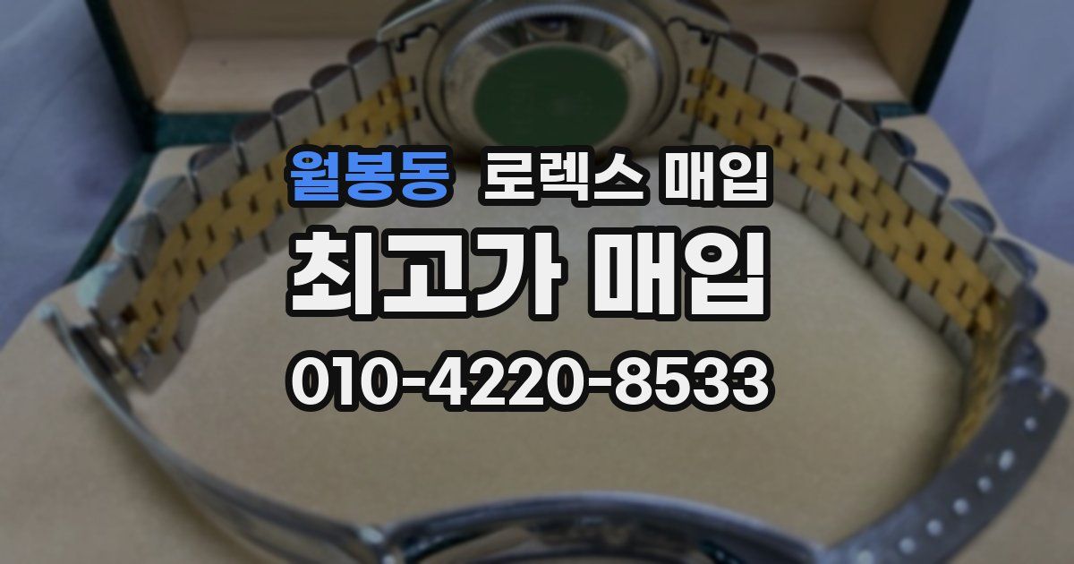 월봉동 로렉스 매입