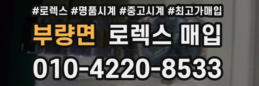 부량면 로렉스 매입