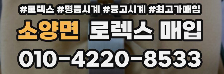 소양면 로렉스 매입