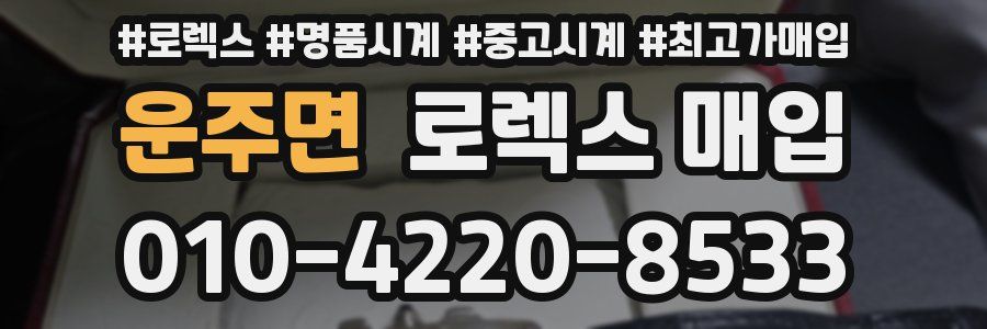 운주면 로렉스 매입