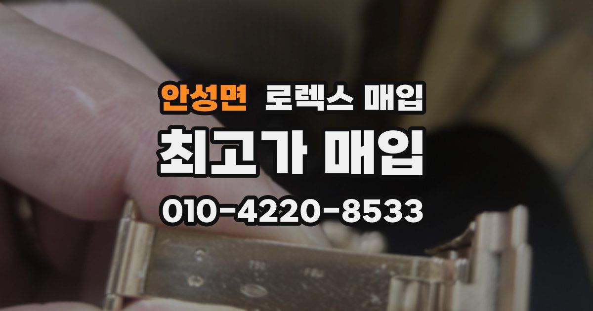 안성면 로렉스 매입