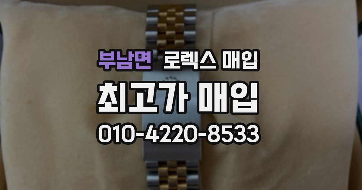 부남면 로렉스 매입