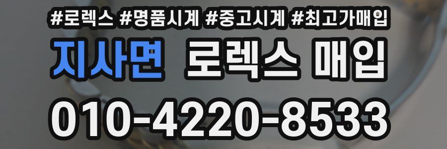 지사면 로렉스 매입