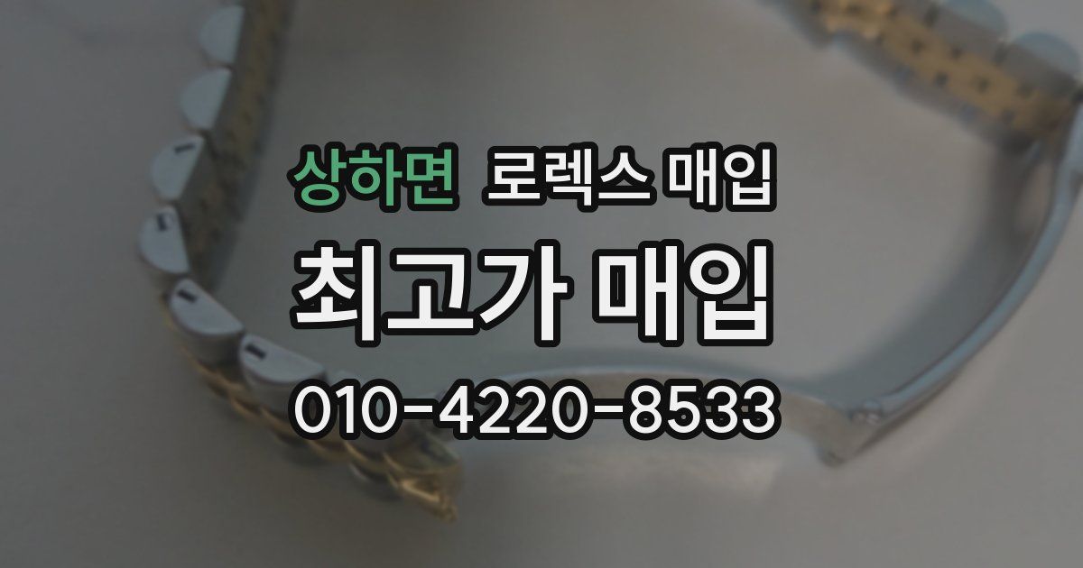상하면 로렉스 매입