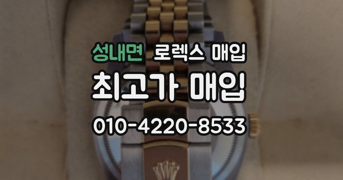 성내면 로렉스 매입