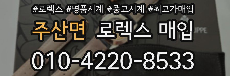 주산면 로렉스 매입