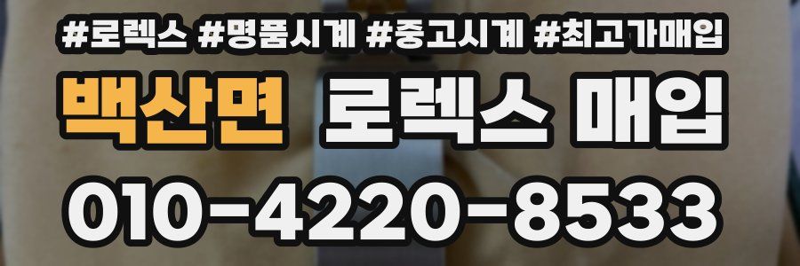 백산면 로렉스 매입