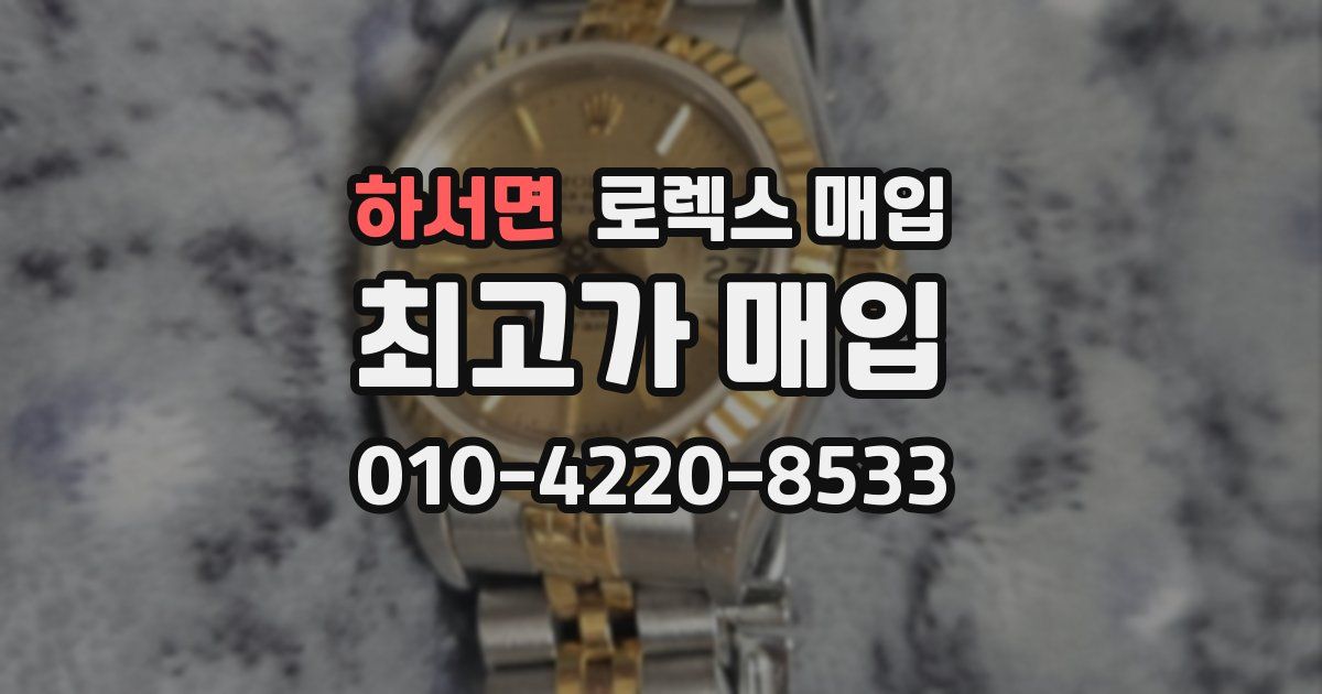 하서면 로렉스 매입