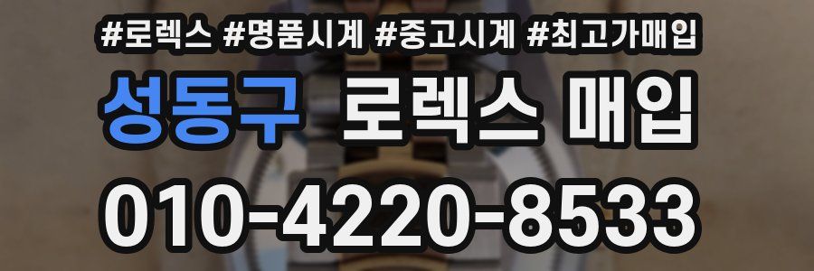 성동구 로렉스 매입