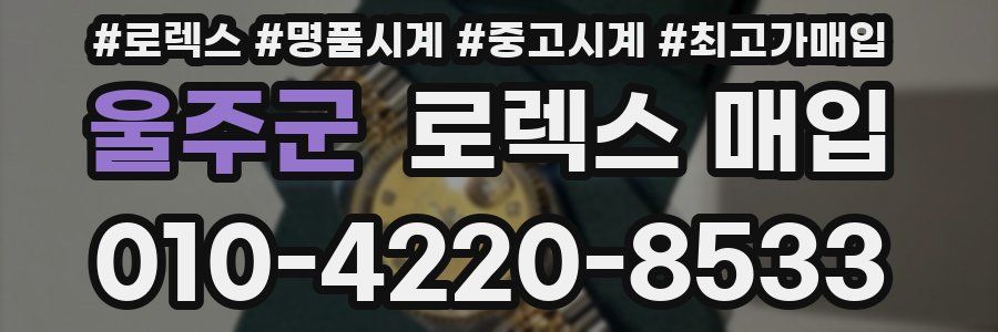 울주군 로렉스 매입