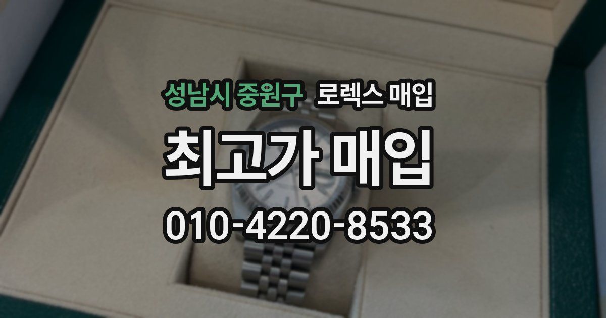 성남시 중원구 로렉스 매입