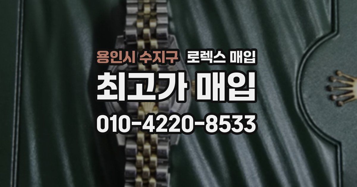 용인시 수지구 로렉스 매입