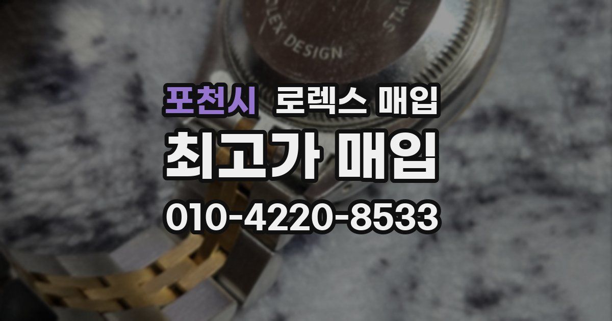 포천시 로렉스 매입