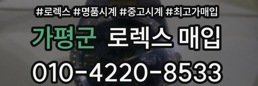 가평군 로렉스 매입