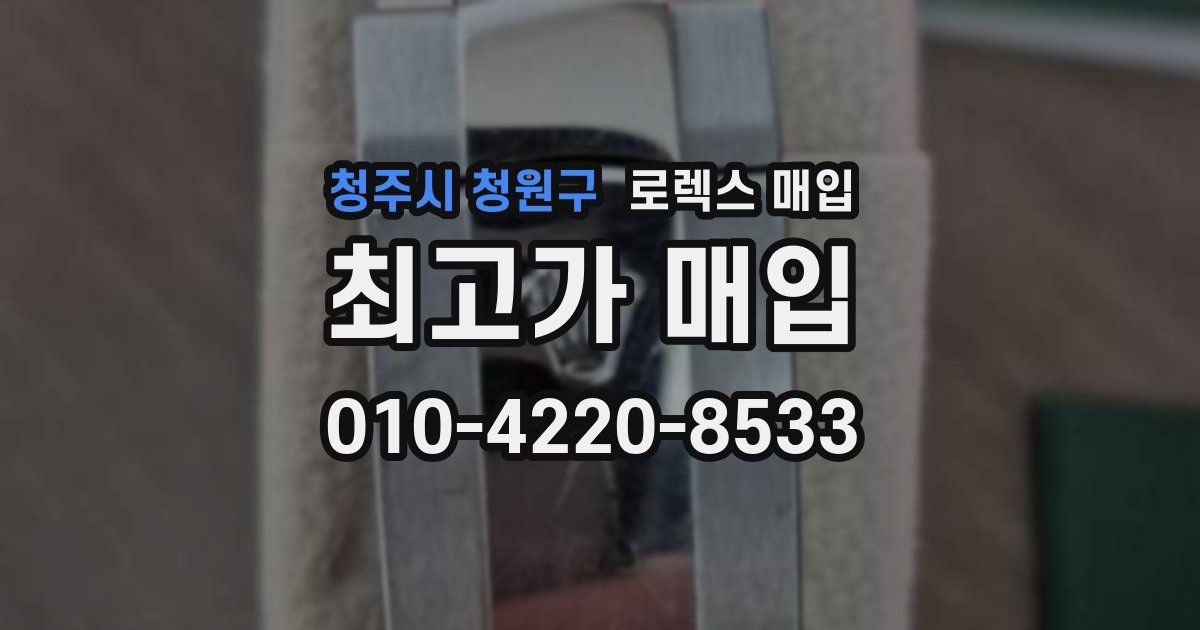청주시 청원구 로렉스 매입
