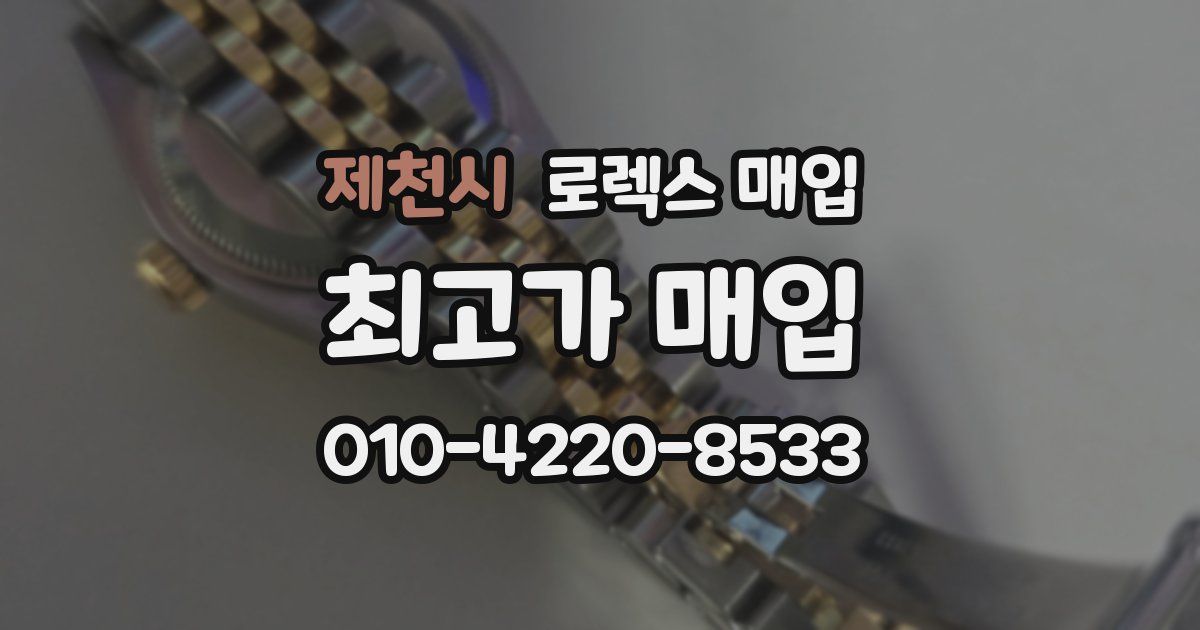 제천시 로렉스 매입